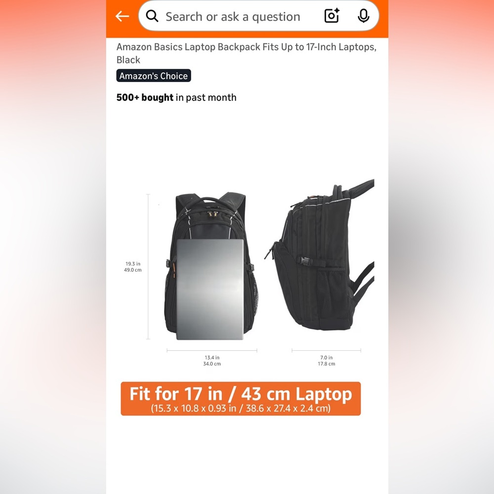 Amazon Basics Black Backpack; So Many Compartment… - image 8